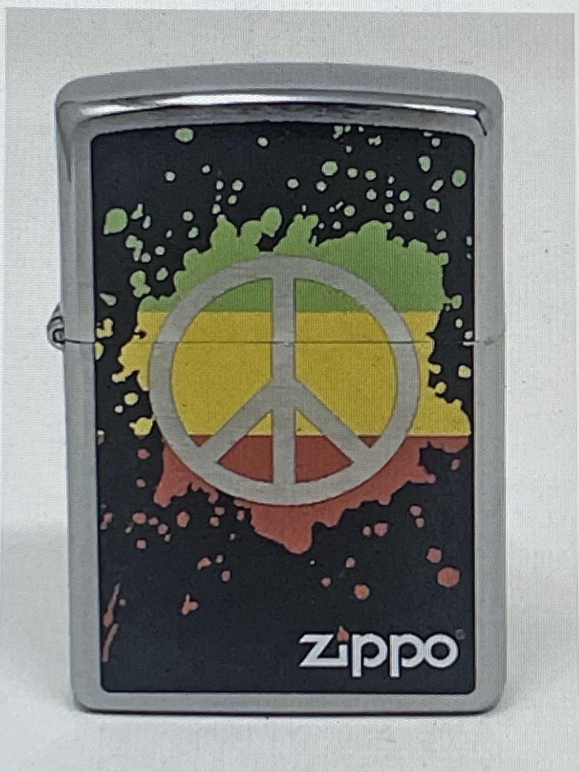 Zippo, Lighter, Rasta  Colors Piece Design