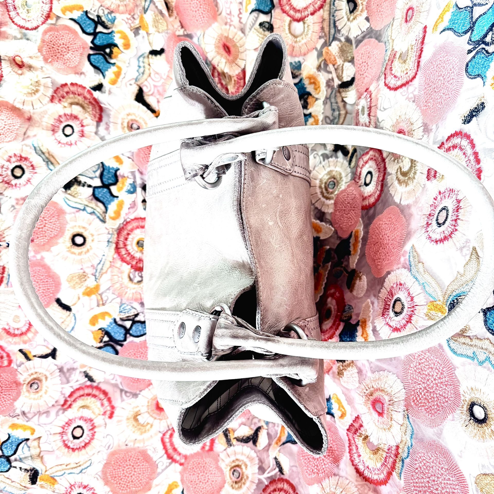 Frye Melissa Tote – Ice Grey Leather | New With Tag | $398 Retail