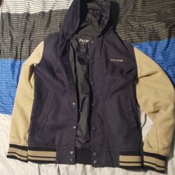 Volcome Button Up Hoodie Size Medium Mens