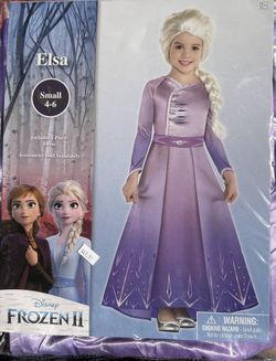 NEW girls Small (4-6) ELSA costume (dress)