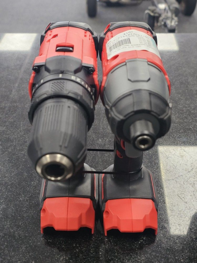 Craftsman 2-PC Drill Set With 2 Batteries and Charger. ASK FOR RYAN. #4(contact info removed)081-01
