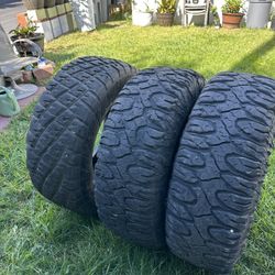 LT37-12.5-R17” Mud Terrain Tires (3)