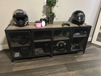 TV stand & glass coffee table