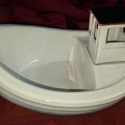 Nittsjö Sweden Boat Bowl designed by Thomas Hellström Wheelhouse Is Candle Holder T3A051