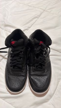 Nike Court Vision Mid in the Black/University Red "Bred"