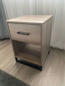 Wood/Metal Nighstand (Negotiable!)
