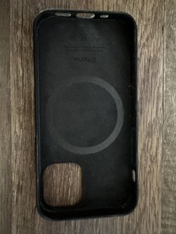 iPhone 12 Mini Leather Case Black