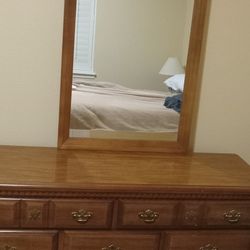 Dresser and mirror