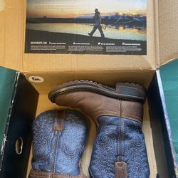 Kids Rocky Square Toe Boots