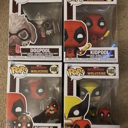 Funko Pop! Vinyl: Marvel - Deadpool and Wolverine #1400 collection ALL 4