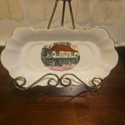 📖 Rosina Bone China Dish – Dickens’ “The Old Curiosity Shop,” London
