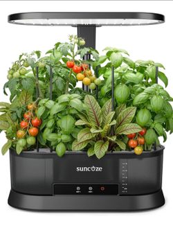 SUNCOZE Hydroponics Growing System with 5L Removable Tank, 36W LED Light
Dimmable Full Spectrum Light