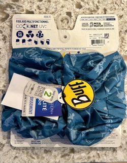 Beautiful NEW Buff Coolnet UV+ MultiFunctional Headband 4 Way Stretch Adult One Size, UPF 50  Blue