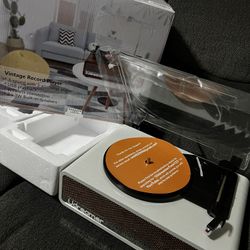 Vinyl Record Player With Bluetooth 