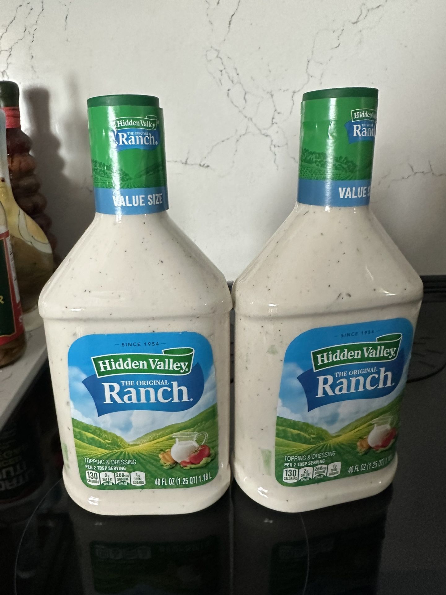 2 Unopened 40 FL Oz Hidden Valley Ranch Dressing