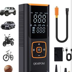 Brand New   Tire Inflator Portable Air Compressor, 6X Faster 180 PSI Cordless Air Compressor, Air Pump with Pressure Gauge - Portable Tire Inflator fo