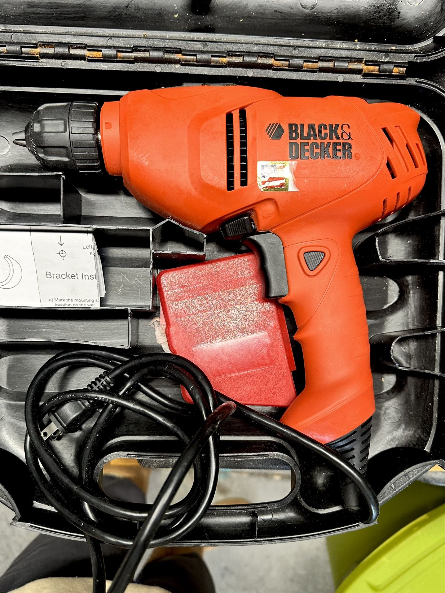 Black Decker Corded Drill w/ Case