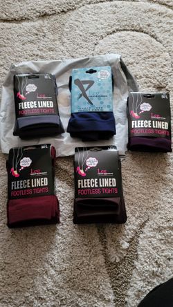 Fleece Lined Footless Tights 