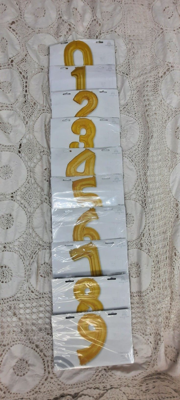 Balloon, Birthday, Celebration, Number Balloon, Gold, 53"