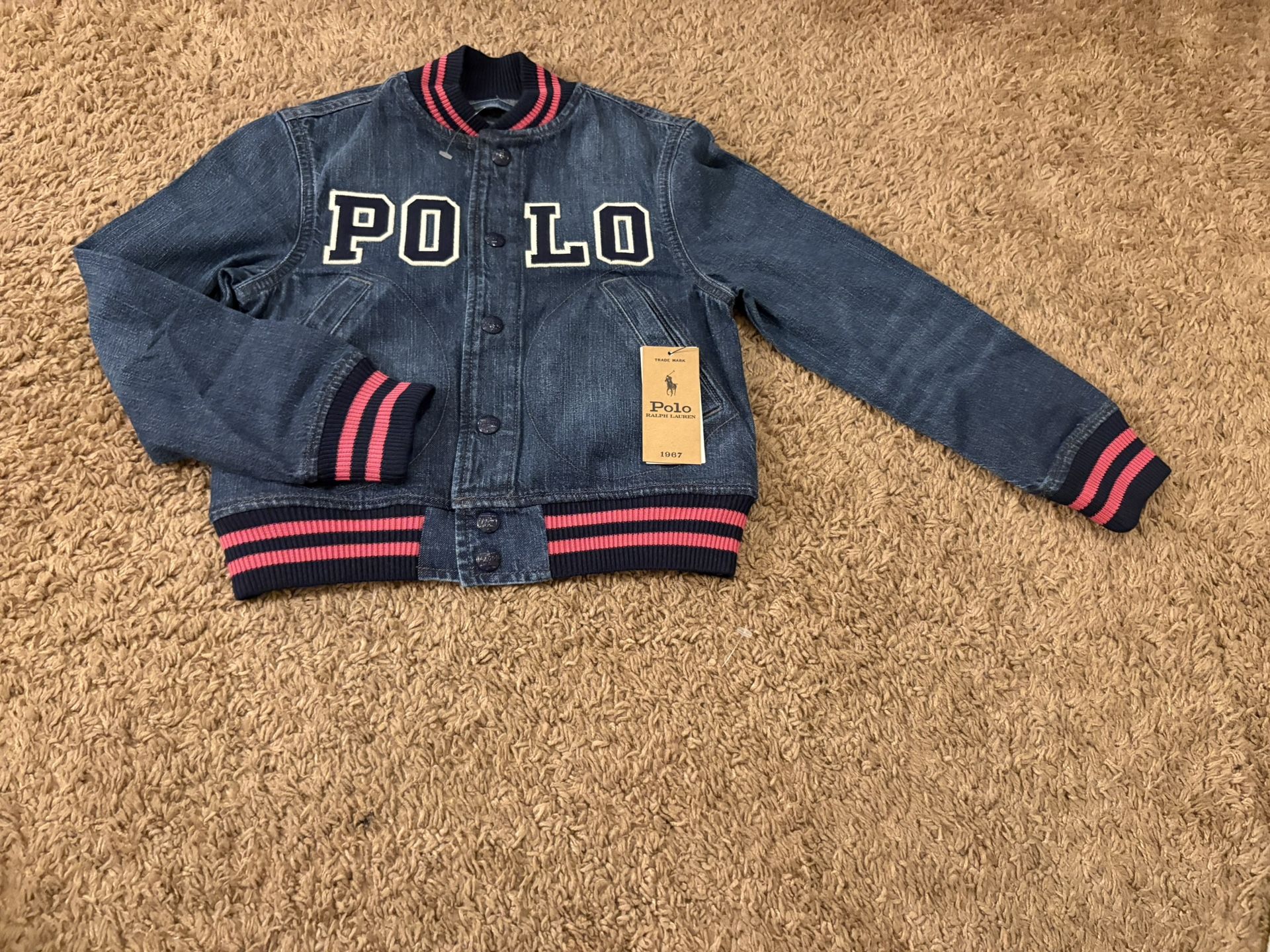 Girls Polo Jean Jacket Size 7