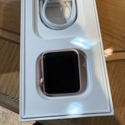 Apple Watch Series 5 (Model MWWP2LL/A) in a Pink aluminum case 