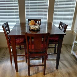 48" Dining Set With 4 Chairs