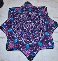 Mougee - Classic Flow Star - for Beginners & Advanced - Fun & Challenging Flow Toy - Vibrant Colors & Patterns - 27” Diameter - 15 Ounce Weight (Flowe