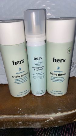 Hers  shampoo Conditioner & Hair regrowth treatment  $27