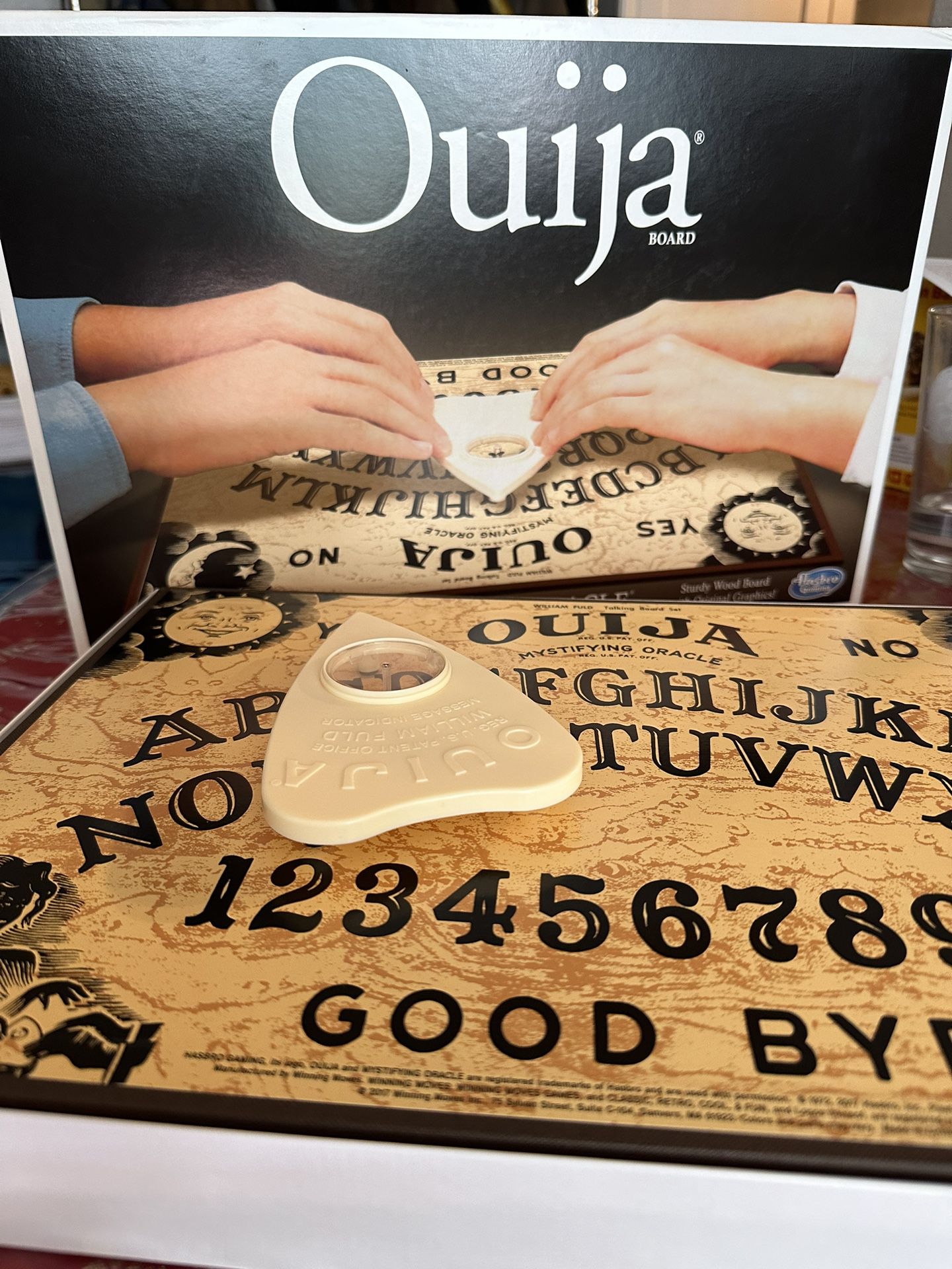 Ouija Board Wood Hasbro Game Set