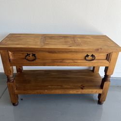 RUSTIC WOOD SOFA TABLE😱