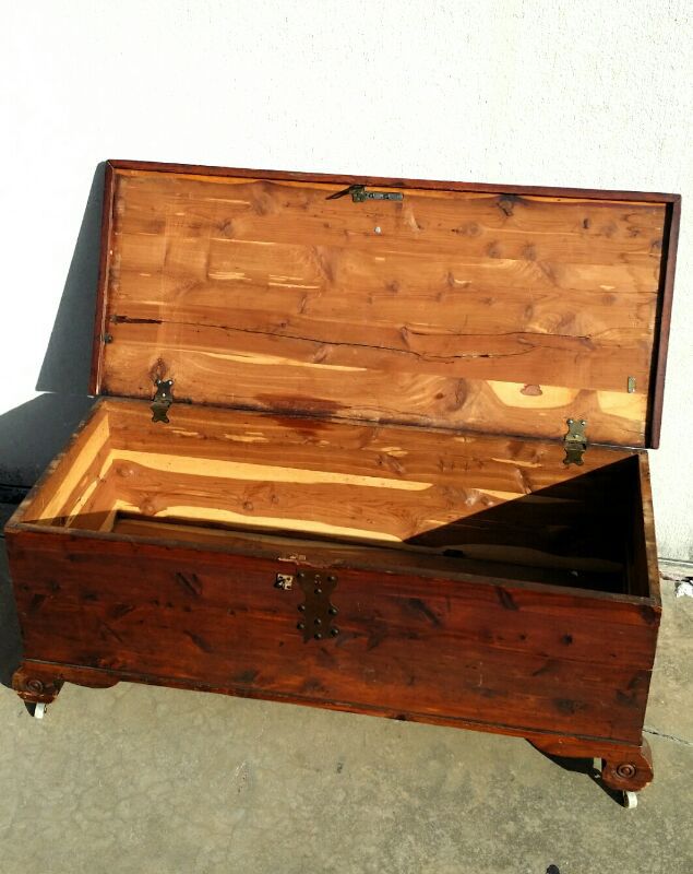Antique Cedar Hope Chest by Ed Roos Co. Forest Park Line.