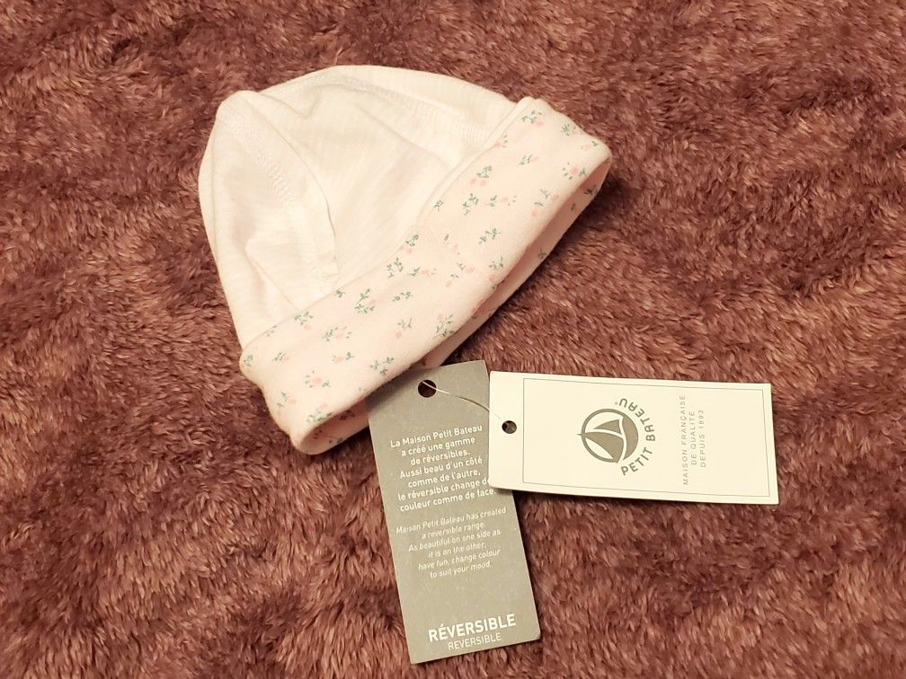 Petit Bateau Pink Millerais Floral Hat 100% cotton, machine wash.