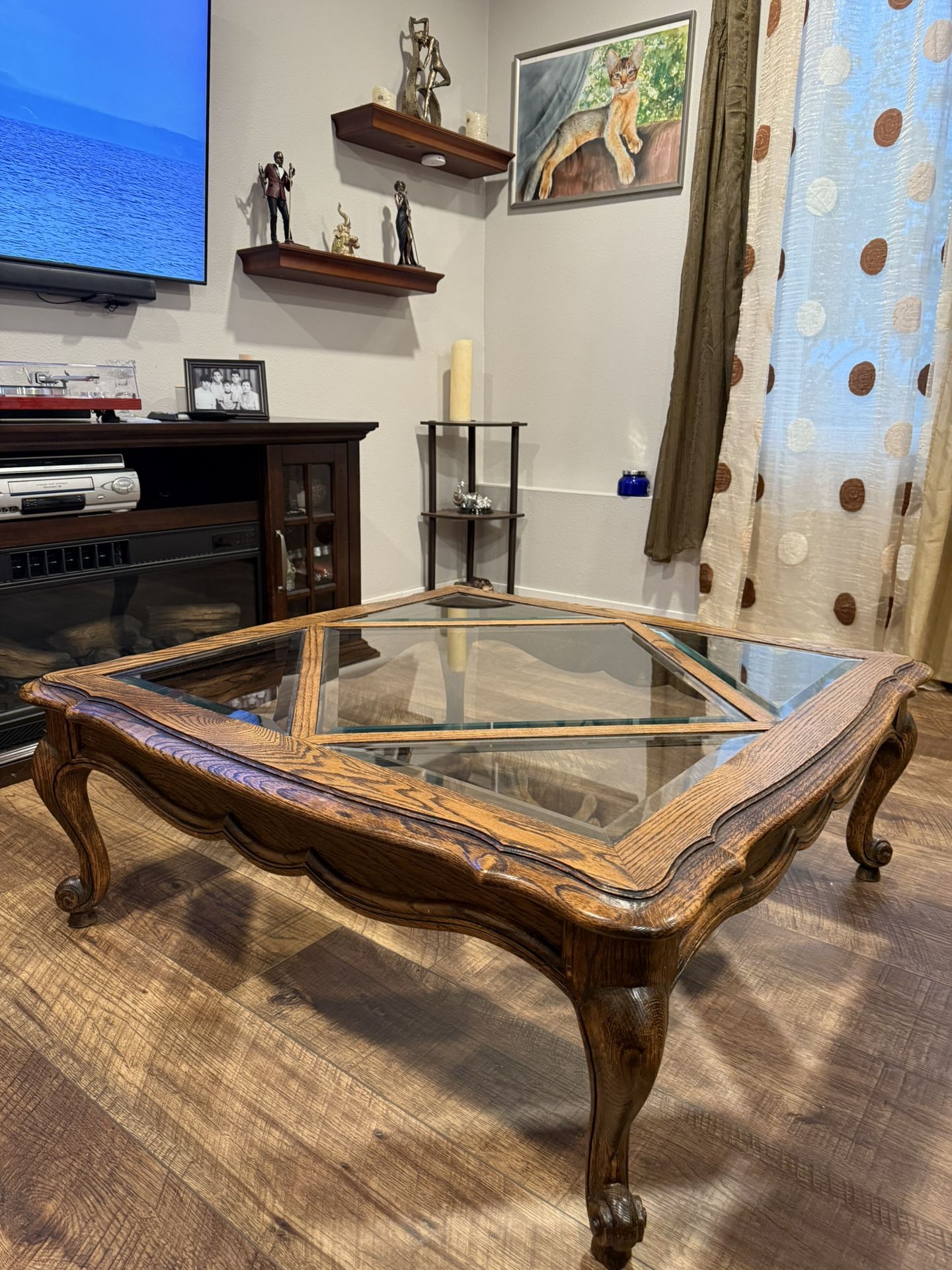 Solid Wood Oak Coffee Table
