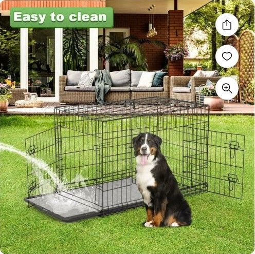 New 48 Inch Foldable Metal Dog Crate