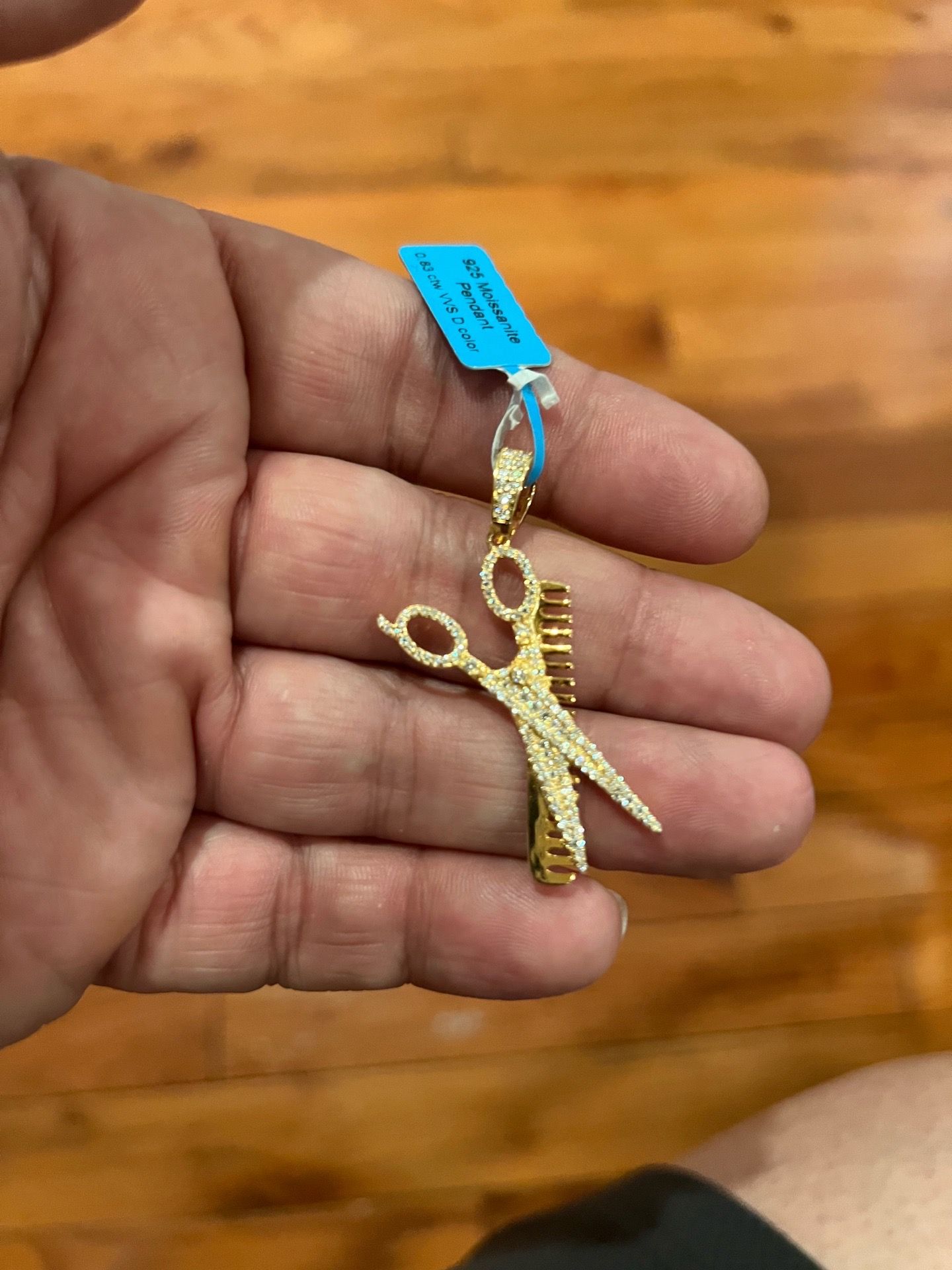 925 Moisanite PendantFor All Barbers