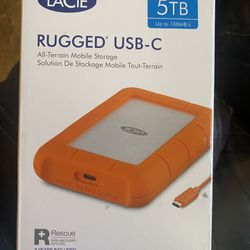 LaCie 5TB Rugged Mini USB 3.0 External Hard Drive
