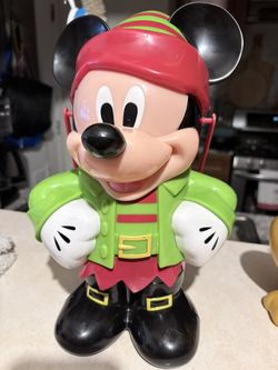 Disney Parks Christmas 2015 Mickey Mouse Elf Popcorn Bucket 