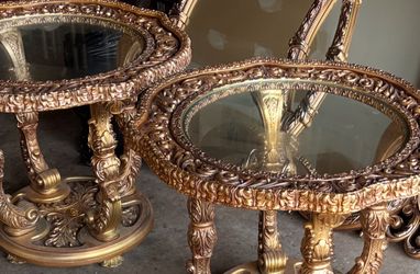 Hollywood Regency accent tables