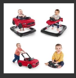 Red mustang baby walker