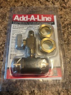 Full Slip Valve Tee 7/8" O.D. Comp x 1/4" O.D. Comp