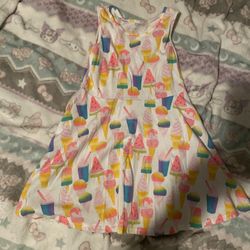 Children’s Place Size 4  No Sleeves Ice Cream Little  Girls