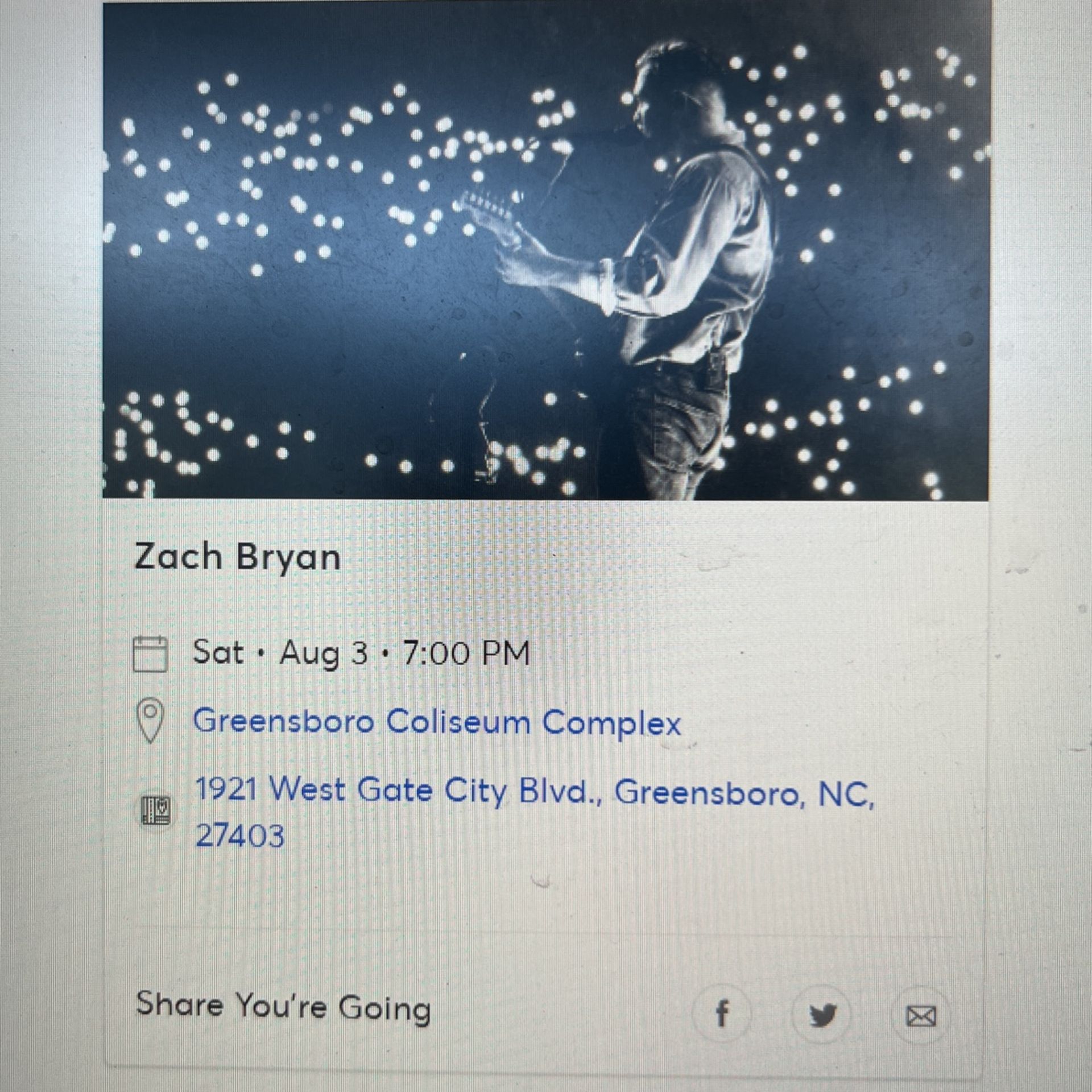 Zach Bryan Greensboro Tickets 