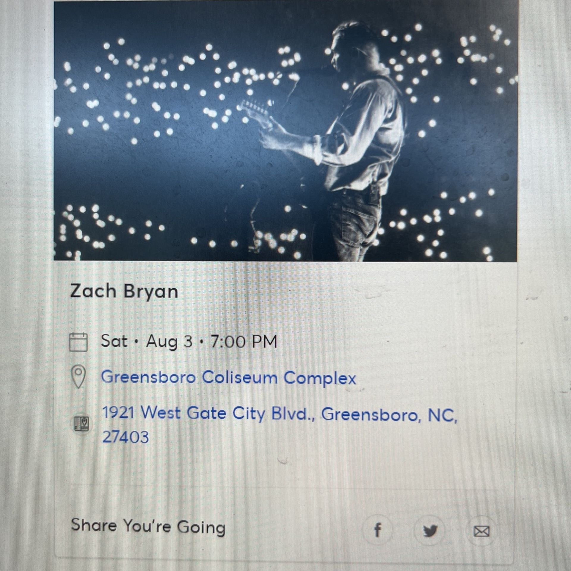 Zach Bryan Greensboro Tickets