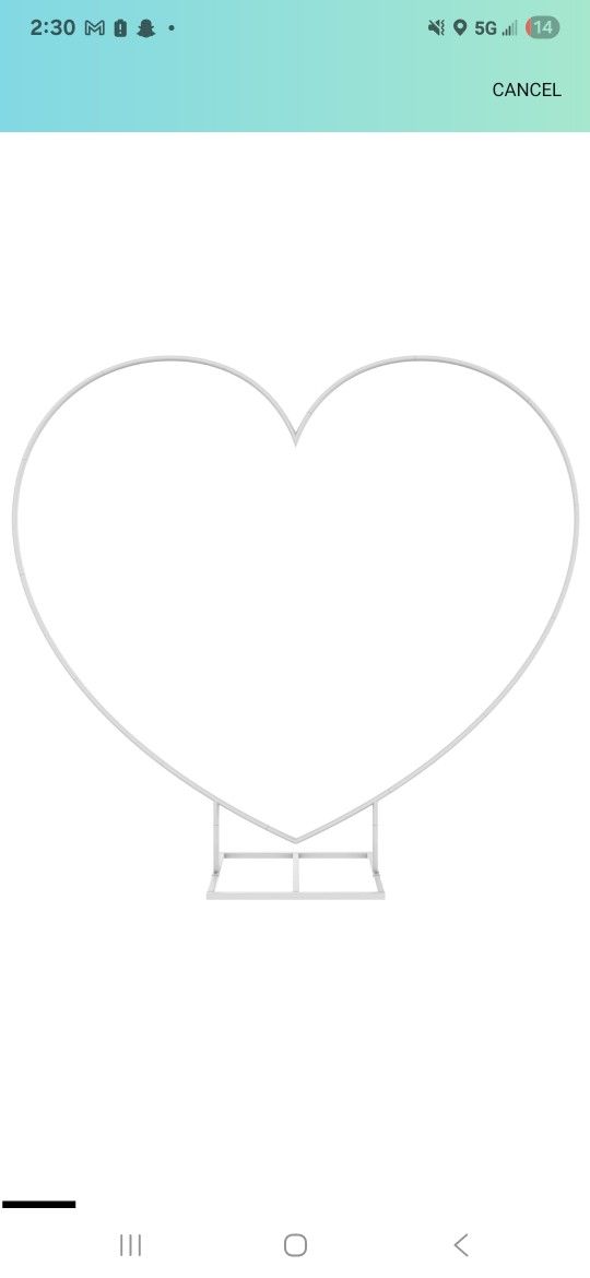 LANGXUN Large Size Metal Balloon Arch Kit, Wedding Heart Arch Stand, Love Balloon Column Arch Frame for Wedding, Bridal, Valentine's Day, Engagement a