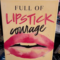 Full Of Lipstick A Courage / Nice Vanity Frame / Like New 