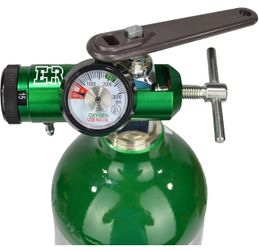 Ever Ready First Aid Oxygen Regulator CGA-870 Gauge Flow Rate