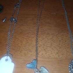 Pure Silver Necklaces  20.00 Each Or All 3 For 40.00