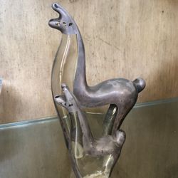 Glass Llama Set (Mother and Baby)