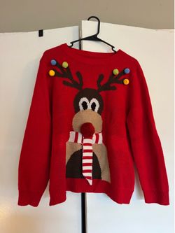 Reindeer Christmas Sweater – Size 0XL