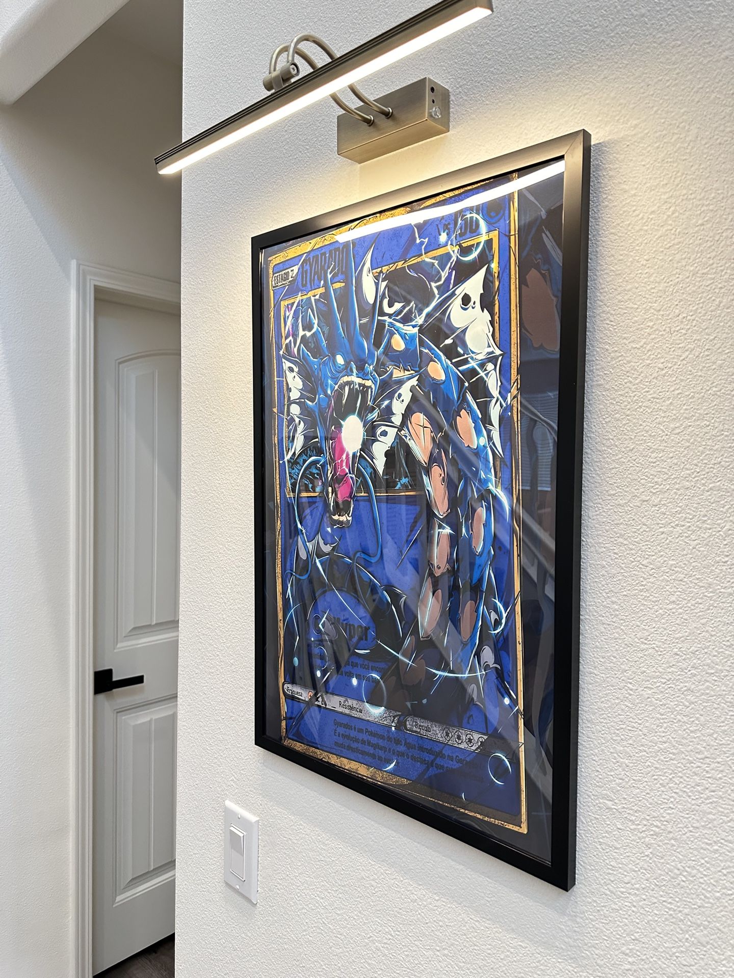 Gyarados Pokemon Card Style Wall Art